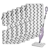 imeccalive 6 Pack S3501 S3601 Steam Mop Replacement Pads for Shark S3501 S3601 S3550 S3801 S3901 S3601D S3801CO S3901D S3455K S2902 SE450 Steam and Scrub Pocket Mop Steamer Pads Washable