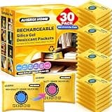 Aheroi Reusable Desiccant Packs 30Pack Rechargeable Silica Gel Packets