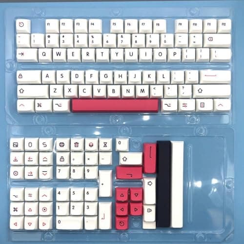 APOJHGF Fendai Keycap XDA Profile 126 Key PBT Sublimation Key Compatible with English and Russian Compatible with 61 68 71 81 87 98 104 108 Mechanical Keyboards(Fendai US)