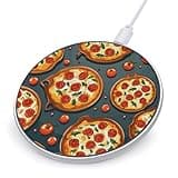 Pizza Food Wireless Charger Magnetic Phone Induction Charger 10w Fast Wireless Charging Station Compatible with iPhone 17 16 15 14 13 12 Pro Max Samsung Galaxy S25 S24 S23