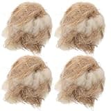 4 Pack 40g Each Alpaca Wool Birds Nesting Material, Nest Supply For Wild Canaries Finches & Small Songbirds, Bird Nesting Material
