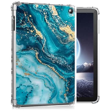 FXIANGWL Case for TMPB-Kindle Fire Max 11 2023 Transparent Tablet Cover Neon Dragonflies Pattern Lightweight Soft TPU Anti-Scratch Shock and Drop Protection Ultrathin Protective Tablet Cover