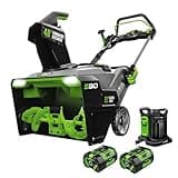 EGO POWER+ 21" Electric Snow Blower, Cordless Steel Auger, Includes (2) 56V 7.5Ah Batteries and Dual Port Charger - SNT2114
