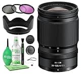 Nikon Z 24-105mm f/4-7.1 Lens for Nikon Z Cameras, Compact Wide to Telephoto Zoom Lens with Close Focus Capability Bundle