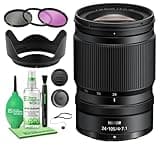 Nikon Z 24-105mm f/4-7.1 Lens for Nikon Z Cameras, Compact Wide to Telephoto Zoom Lens with Close Focus Capability Bundle