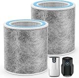 HP102 Replacement Filter Compatible with Shark Air Purifier HP100, HP102, HP132, HP152, HP153, HP102PET and 3-in-1 Models HC450 HC451 HC452 HC455, Part #HE1FKPET, HE1FKBAS, 2 Pack