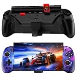 NexiGo Hall Effect Gripcon for Switch 2, 4K HDMI Output for TV Mode, Ergonomic Handheld Controller with Hall Sensing Joysticks & Triggers, RGB Lights, Mapping, 6-Axis Gyro, Turbo, Cosmic Nebula