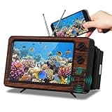 Black Squid Retro TV Cell Phone Screen Magnifier - Helps for Better Full Screen Viewing and zooming