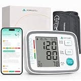 Anriwell Blood Pressure Monitor for Home Use, Bluetooth Upper Arm Blood Pressure Monitor with App Tracking, Smart BP Machine with Wide BP Cuff Fit Large Adult Arms, Multi-Users Remote Care for Family