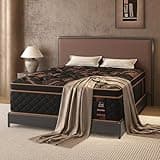 VISCOUNTESS Queen Hybrid Mattress 12 Inch, Medium Mattress Euro Top for Back & Lumbar Support, Individual Pocket Spring for Motion Isolation & Pressure Relief