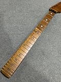 22 fret satin Roasted Flame Maple Electric guitar Neck Parts Inlay Locking nut