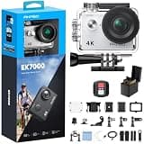 AKASO EK7000 4K30FPS 20MP WiFi Action Camera with EIS Ultra HD 131FT Waterproof Underwater Camera Remote Control 4X Zoom Support External Microphone