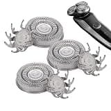 Electric Shaver Replacement Cutters - 3 Pieces Triangular Base | Men Electric Shaver Replace Heads,for Father Husband Boyfriend Elderly Morning Shaving Travel Groom