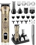 Ufree Beard Trimmer for Men, Electric Razor Shaver, Cordless Hair Clipper Shaving Kit for Mustache Body Nose Ear Hair Facial, Adjustable Beard Grooming Kit Father Birthday Gifts for Men Husband Dad