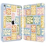 May Chen for iPad (A16) 11th Generation Case 11 Inch 2025, iPad 10th Gen Case 2022 10.9 inch, Built-in Pencil Holder with Shockproof Cover Clear Back Shell Auto Wake/Sleep, Texture Flowers