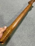 AAAA Reverse head Roasted Flame Maple 22 fret electric guitar neck parts Replace