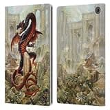 Head Case Designs Officially Licensed Alchemy Gothic Vindicta Pendragon Dragon Leather Wallet Case Compatible with Amazon Fire Max 11 2023