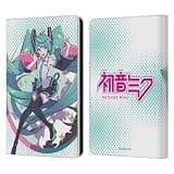 Head Case Designs Officially Licensed Hatsune Miku Pastels Graphics Leather Wallet Case Compatible with Amazon Kindle Paperwhite 6