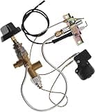BGD Gas Safety Control Valve Kit with Thermocouple Flame Failure Protection & Piezo Igniter - Universal Replacement Fits Patio Heaters, Fire Pits, Gas Grills (Auto Safety Shut-Off Valve)