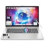 HP 17 Touchscreen Business Laptop Computer, 17.3" HD+ Display, Intel Core Ultra 7 255U (Up to 5.2GHz), 32GB RAM, 1TB SSD, Fingerprint Reader, Backlit Keyboard, Windows 11 Pro, Home Office & Student PC