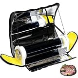 Portable Bbq Grill Solar Cooker, Foldable Outdoor Barbecue Camping Stove, Smoke-Free Solar Camping Stove With 4.5l/1.2gal Large Capacity & Aluminum Foil Boxes For 4-5 People Dinner, Camping
