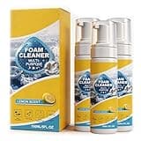 4-in-1 Multi-Enzyme Foam Cleaner - Deep Clean Car,Kitchen,Bathroom & Sofa,Foam Cleaner All Purpose,for Car Interior Leather Seats,Kitchen Grease,Bathroom Tiles & Sofa Upholstery (3 Set)