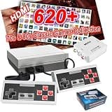 New Retro Game Console, Plug & Play 8-Bit Retro Gaming Console Built-in with 620 Classic Games, HDMI and AV Output Video Gaming Consoles with 2 Controllers