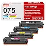 KENBERA 075 Toner Cartridge Compatible for Canon 075 075H for Color ImageCLASS MF663Cdw MF665Cdw MF660 MF662Cdw LBP646Cdw LBP647Cdw LBP640 Series Printer (4 Pack,BMCY)