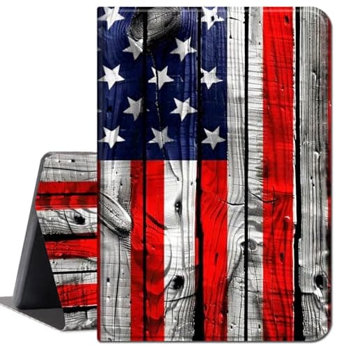 Case for 12.3 inch Surface Pro 7 Plus/Pro 7/ Pro 6/ Pro 5/ Pro 2017/ Pro 4,Slim Lightweight Smart Shell Stand Cover with Auto Wake/Sleep Case for Microsoft Surface Pro 7,American Retro Flag