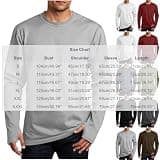 LBOVBE Mens Thumb Hole T Shirt Long Sleeve Crew Neck Breathable Soft Blouses Athletic Workout Running Training Shirts Black