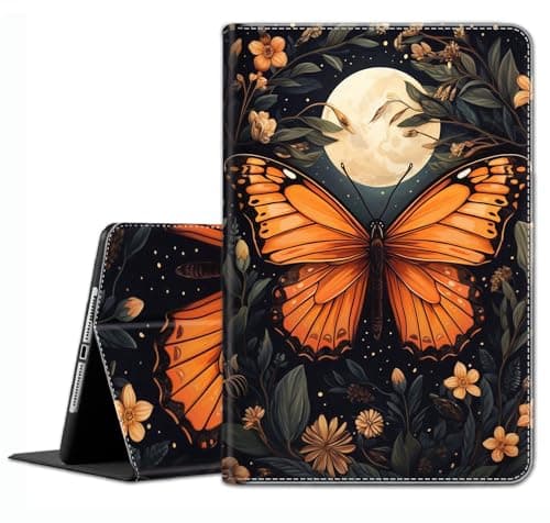 Case for Samsung Galaxy Tab S6 10.5" 2019 (SM-T860/T865) - Slim Fit Standing Cover with Auto Sleep/Wake for Samsung Tab S6 10.5" 2019,Butterfly and Moon