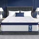 16 Inch King Mattress, Upgraded 7-Zoned Support Hybrid King Size Mattress In A Box with Cooling Gel Memory Foam & Pocket Coils for Back Pain Relief, Assembled in USA, Motion Isolation, Medium Firm