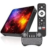 Android 14.0 Smart TV Box, Quad-Core, 4GB RAM 64GB ROM, WiFi 6, Bluetooth 5.0, HDMI USB 2.0 USB 3.0 with Mini Keyboard