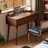 Wayshome 100% Solid Wood Vanity Desk for Bedroom