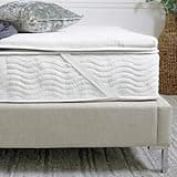 Saatva Natural Latex Mattress Topper - 1.5” Layer of Natural Latex Foam - Breathable Comfort & Durable, Responsive Support - Cal King