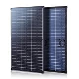 Callsun N-Type 120W Bifacial Solar Panel 16BB 12V, 25% High-Efficiency, Dual-Module Parallel Anti-Shade Design, 30% Extra Dual-Sided Output,Superior Low-Light for Power Station RV Camping & Van Life