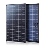 Callsun N-Type 120W Bifacial Solar Panel 16BB 12V, 25% High-Efficiency, Dual-Module Parallel Anti-Shade Design, 30% Extra Dual-Sided Output,Superior Low-Light for Power Station RV Camping & Van Life
