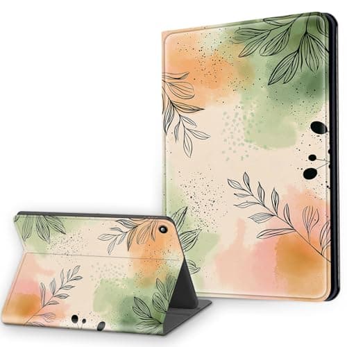 Case for Amazon Fire Max 11 Tablet Case (13th Generation, 2023 Release), Multi-Angle Viewing Leather Smart Stand Back Cover with Auto Sleep Wake, Boho Plant