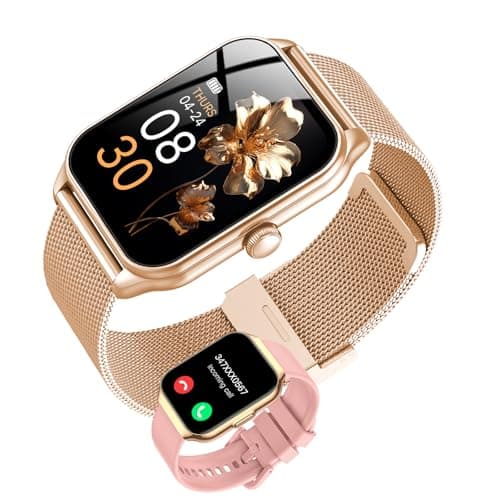 taopodo Smart Watches, 1.65" HD Smart Watch with Calls/Messages/Reminders, 3ATM 110+ Sport Modes Fitness Tracker Watch for Women with Heart Rate/Sleep