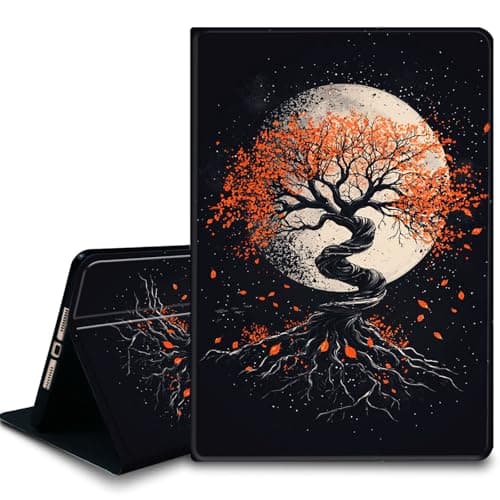 Bxgolkgd Tablet Case for Samsung Galaxy Tab A 10.1 Inch 2016(SM-T580/T585/T587),Shockproof Stand Cover with Heat Dissipation,Auto Wake/Sleep Function,Starry Moon Tree