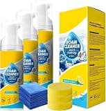 Lemon-scented foam cleaner, 4-in-1 multi-enzyme foam cleaner, suitable for car interiors and sofa fabrics. (3)
