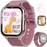 MOMILLA Smart Watch Toys for 3 4 5 6 7 8 9 10 Year Old Kids Girls, Kids Smartwatch with 180+ Games & Educational Features, Toddler Watch with 1.69'' HD Screen, Camera, Alarm, Gifts for Girls Age 3-10