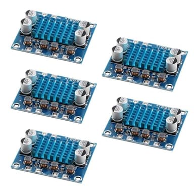 EC Buying 5Pcs A232 30W x 2 D-Class High-Definition Digital Audio Amplifier Board Dual Channel Low Distortion Home Theater & Car Audio Compatible