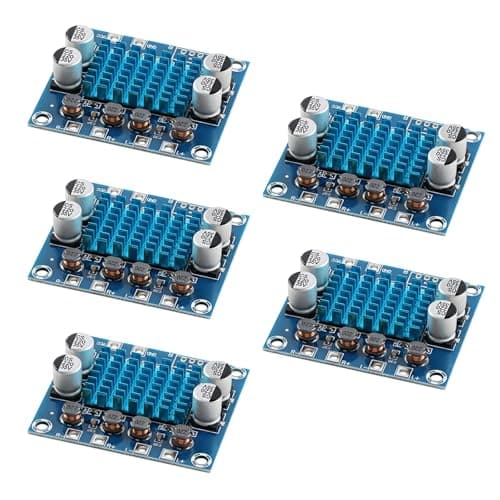 EC Buying 5Pcs A232 30W x 2 D-Class High-Definition Digital Audio Amplifier Board Dual Channel Low Distortion Home Theater & Car Audio Compatible