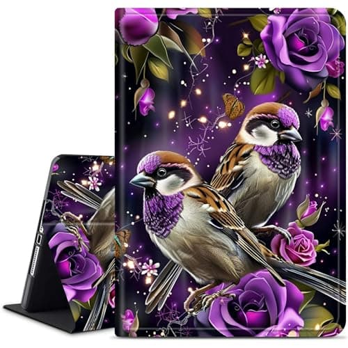 Dikoer for Samsung Galaxy Tab S5e 10.5 Inch 2019 (SM-T720/T725/T727) Tablet Case, Multiple Viewing Angles & Kickstand Back Case Drop Protection Smart Cover, Purple Hummingbird