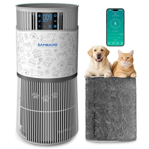 Air Purifier for Home Pets Large Room up to 4000 Sq Ft, H13 HEPA Whole House Air Purifier for Pet Hair Litter Box Odor, Aromatherapy, Smart WiFi, Washable Filter, 22dB Quiet for Bedroom