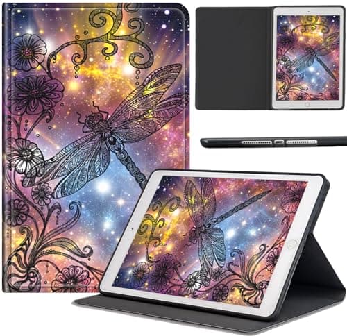 Case for Samsung Galaxy Tab A9+ / A9 Plus 11-Inch 2023, Slim PU Leather Stand Cover with Auto Wake/Sleep, Lightweight Full-Body Protective Case for Galaxy Tab A9+ 11" Tablet, Galaxy Dragonfly
