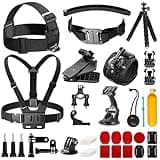 AKASO 42 in 1 Action Camera Accessories Kit for EK7000/EK7000 Pro/Brave 4/Brave 4 pro/Brave 7 LE/Brave 7/Brave 8/V50X/V50 Pro/V50 Elite/GoPro Hero 13 12 11 10 9