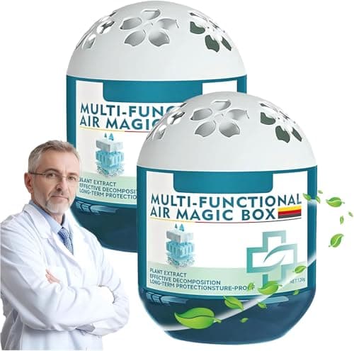 Air Magic Box, Indoor Air Purification Dust Removal Magic Box, Long-Lasting Air Freshener 120g for Home, Office, Bedroom, Pet Areas (2PCS)