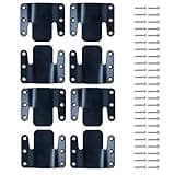 LazyMe Universal Sectional Sofa Interlocking, Sectional Couch Connectors, Sofa Connector Bracket with Hardware- 4 Sets, 8 Pieces